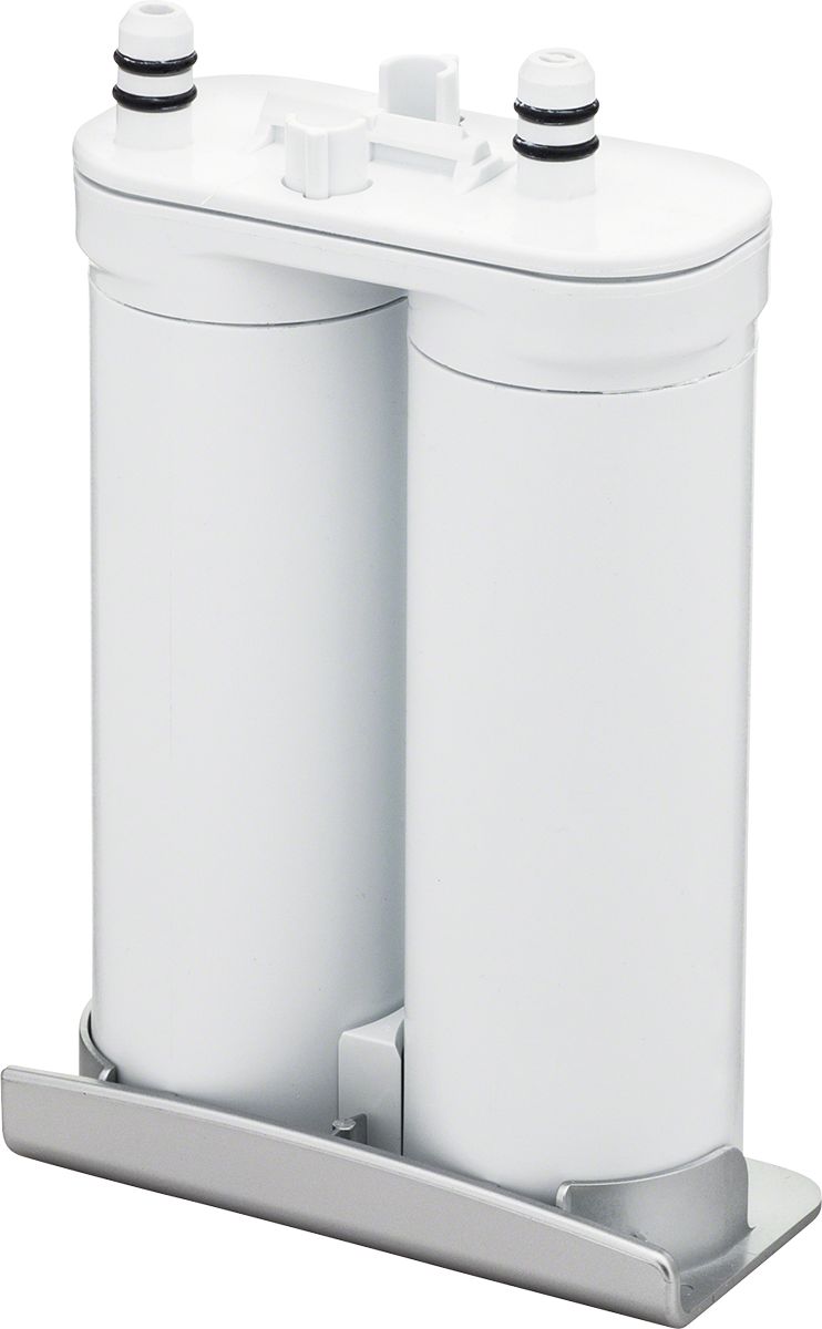 Left View: Replacement Water Filter for Select Electrolux & Frigidaire Refrigerators - White