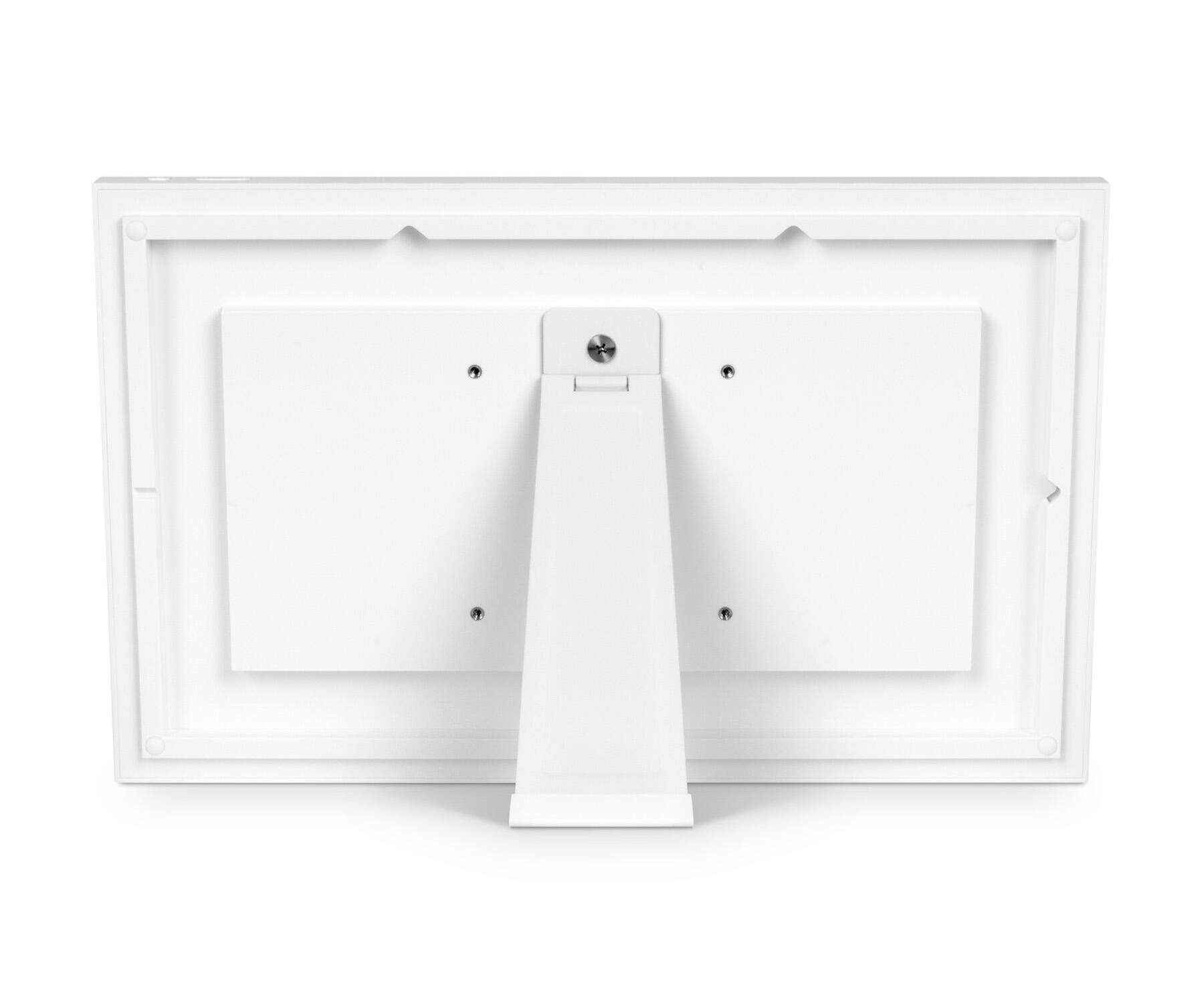 Alt View 4. Aluratek - 15.6" WiFi Smart Calendar and Photo Frame with Touchscreen IPS LCD Display, No Subscription Fee and 32GB - White.