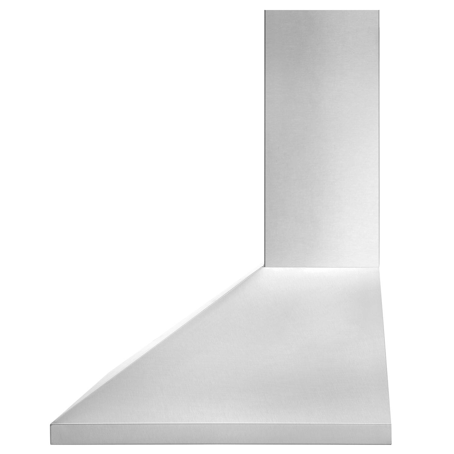 Left. Rangaire - Rangaire 30" Wall-Mounted Range Hood 580 CFM Convertible Stainless Steel RHWMP30S - Stainless Steel.