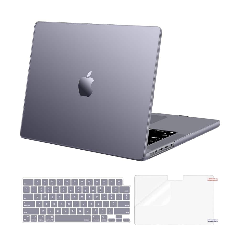 mosiso - MacBook Pro 14-inch Hard Shell Case for A3427 A3426 A3434 A3112 A3185 A3401 A2918 A2992 A2779 A2442 - Space Gray Clear price history on PriceWatchPro