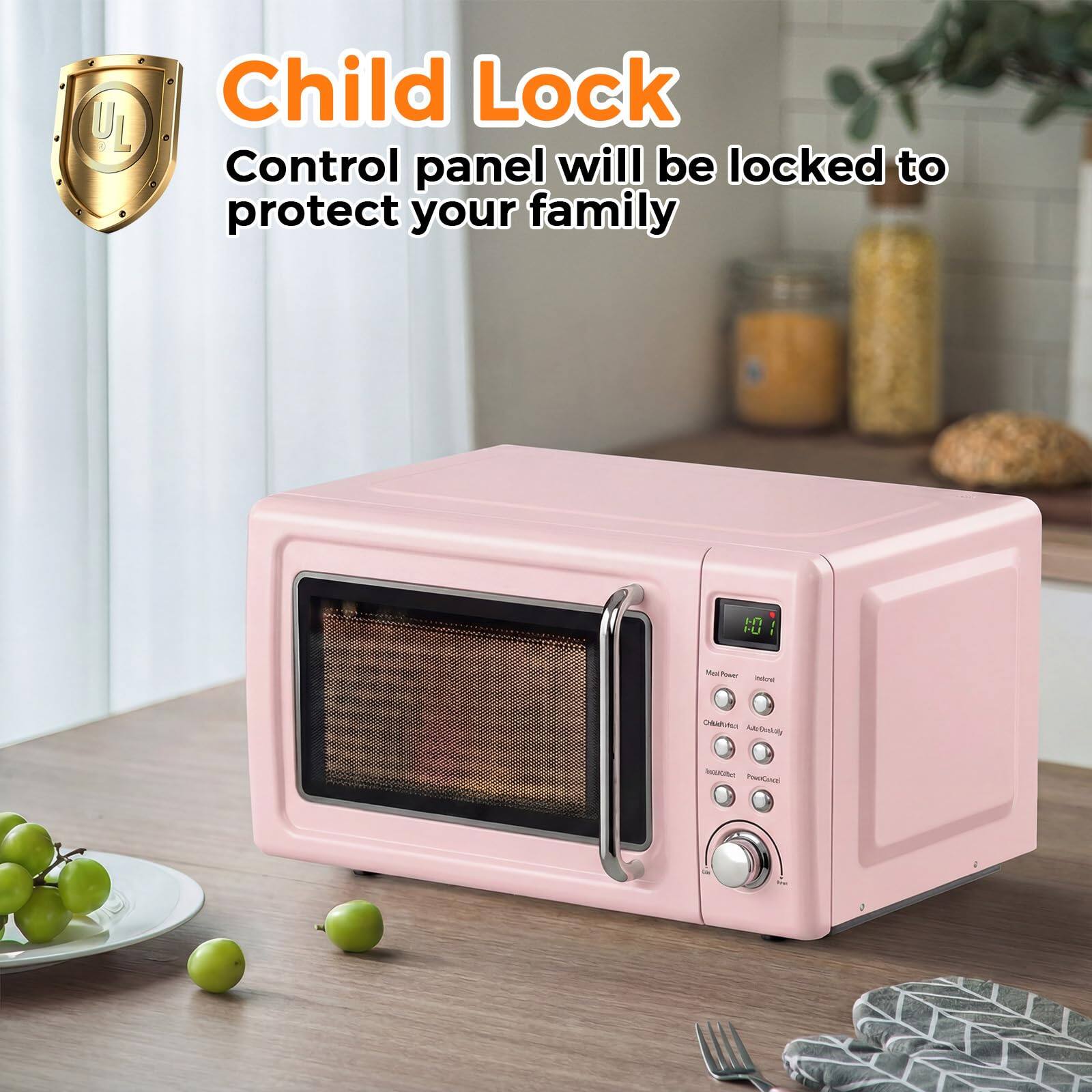Child Lock  
Control panel will be locked to protect your family
