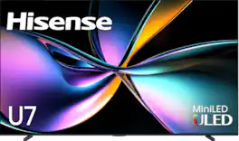 Hisense - 100" Class U7 Series MiniLED QLED UHD 4K Smart Google TV (2025)