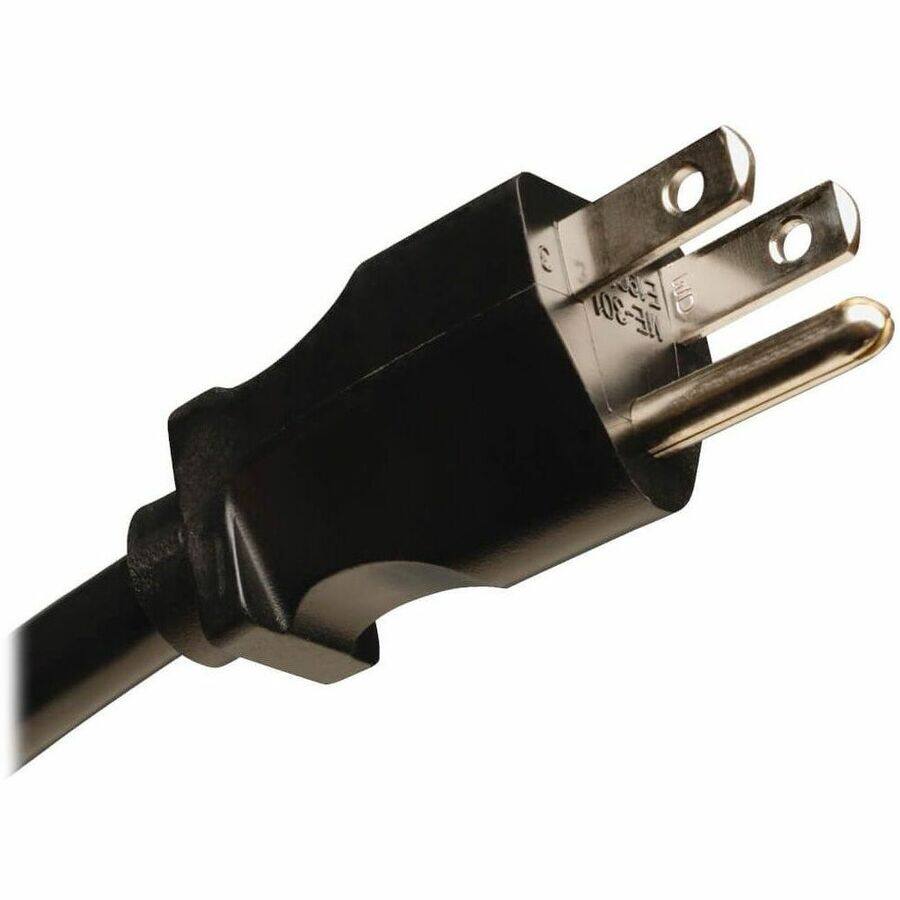 Alt View 2. Tripp Lite - Eaton 1.4kW Single-Phase Switched PDU, LX Interface, 120V Outlets (8 5-15R), NEMA 5-15P, 12 ft. (3.66 m) Cord, 1U Rack - Unknown.