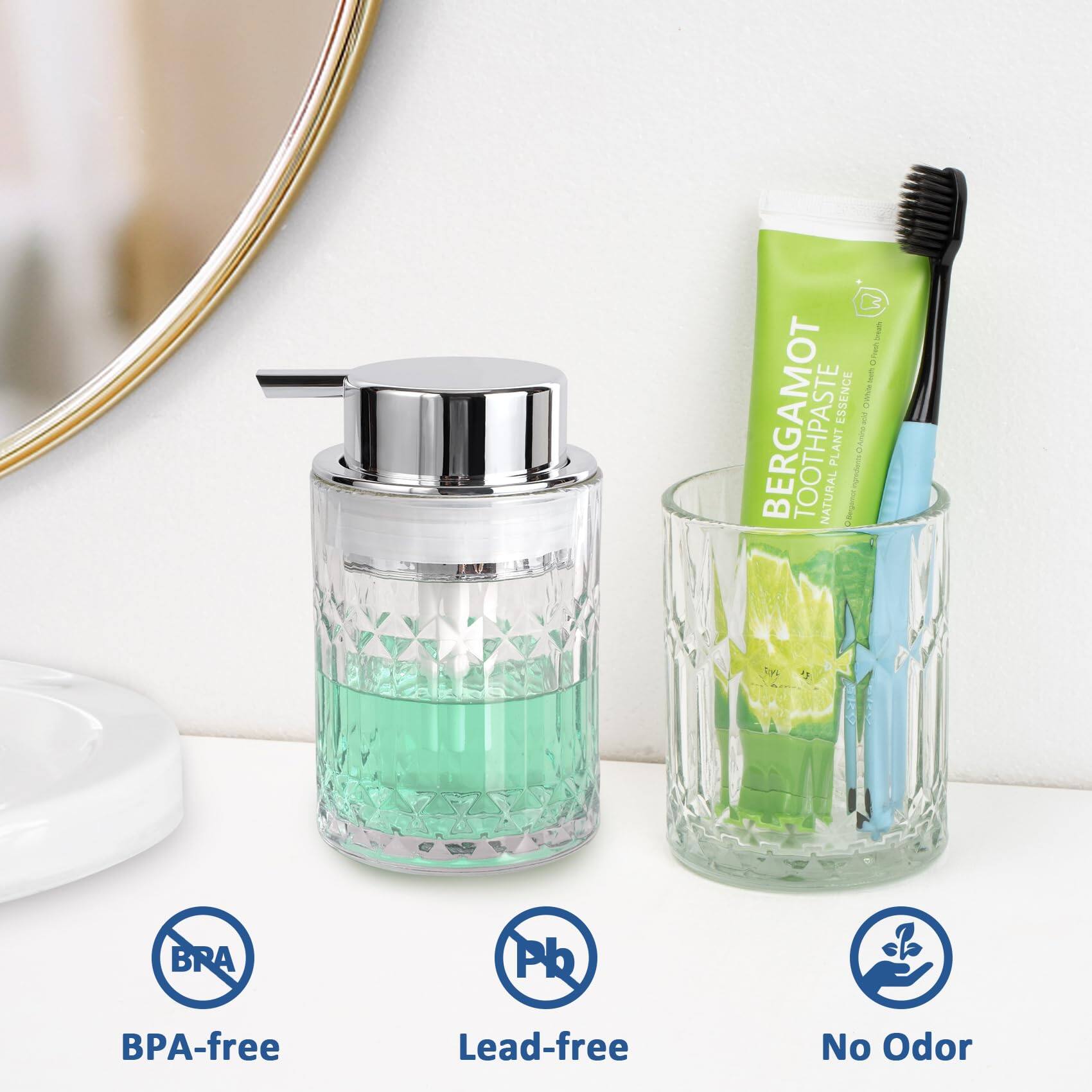 BERGAMOT  
TOOTHPASTE ESSENCE  
NATURAL PLANT BASED  

BPA-free  
Lead-free  
No Odor