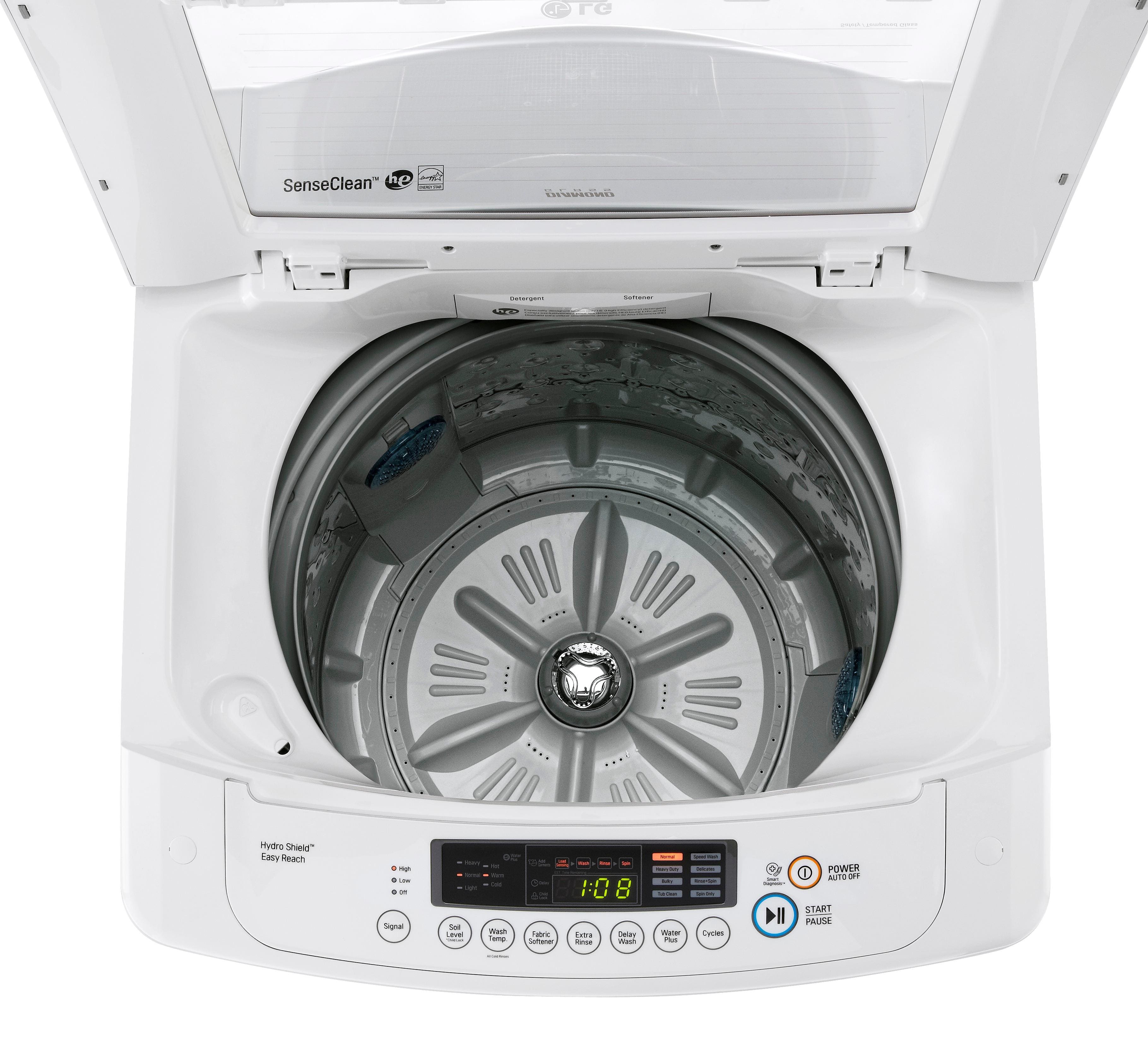 Customer Reviews LG 3.3 Cu. Ft. 8Cycle ExtraLargeCapacity TopLoading Washer Smooth White