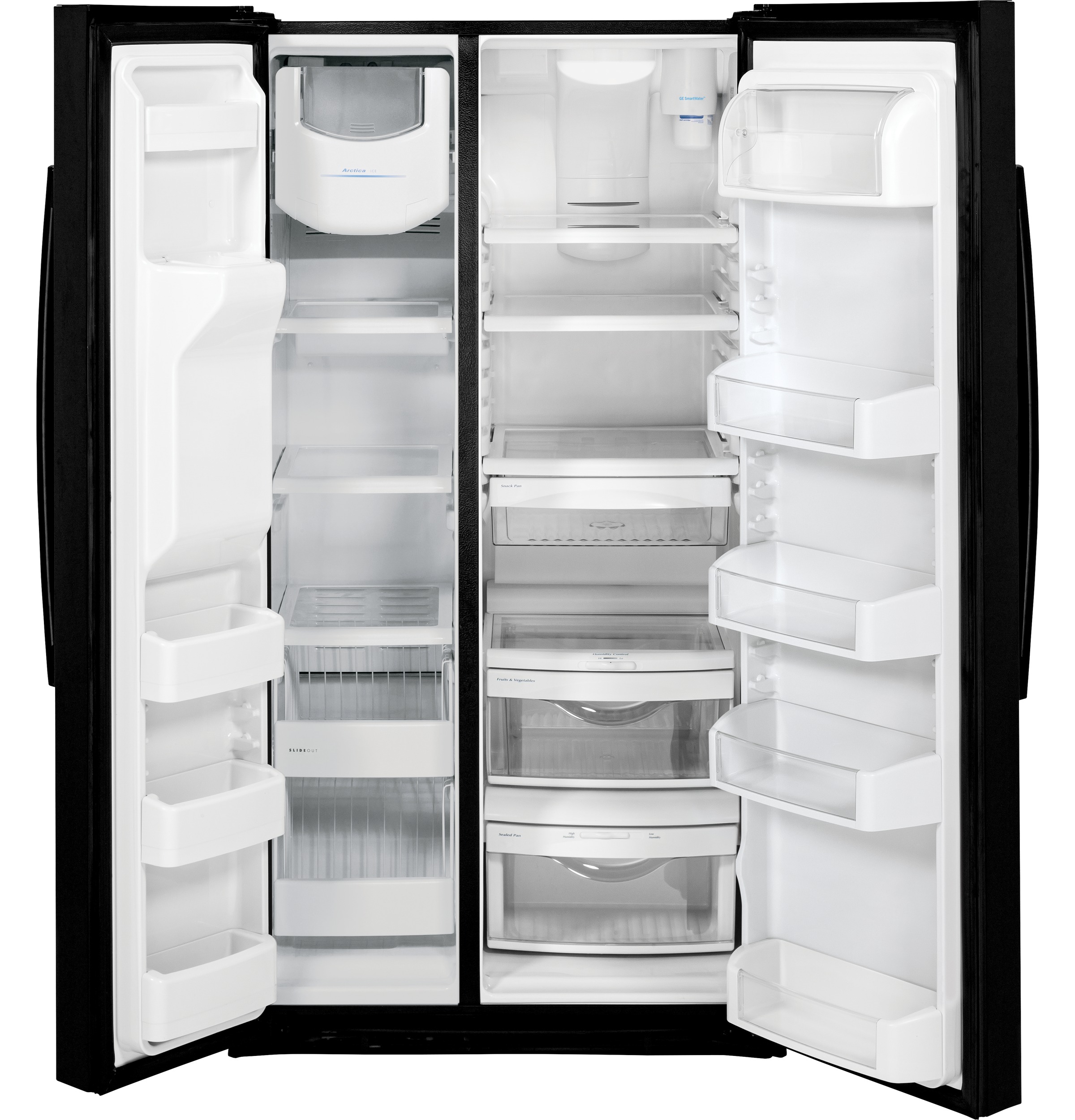 Best Buy: GE 25.4 Cu. Ft. Side-by-Side Refrigerator with Thru-the-Door ...