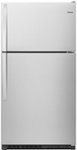 Front Zoom. Whirlpool - 20.5 Cu. Ft. Top-Freezer Refrigerator - Monochromatic Stainless Steel.