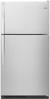 Whirlpool - 20.5 Cu. Ft. Top-Freezer Refrigerator - Monochromatic Stainless Steel - Front_Zoom