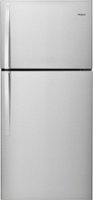 Whirlpool - 19.3 Cu. Ft. Top-Freezer Refrigerator - Monochromatic stainless steel - Front_Zoom
