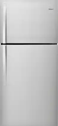 Whirlpool - 19.3 Cu. Ft. Top-Freezer Refrigerator - Monochromatic Stainless Steel