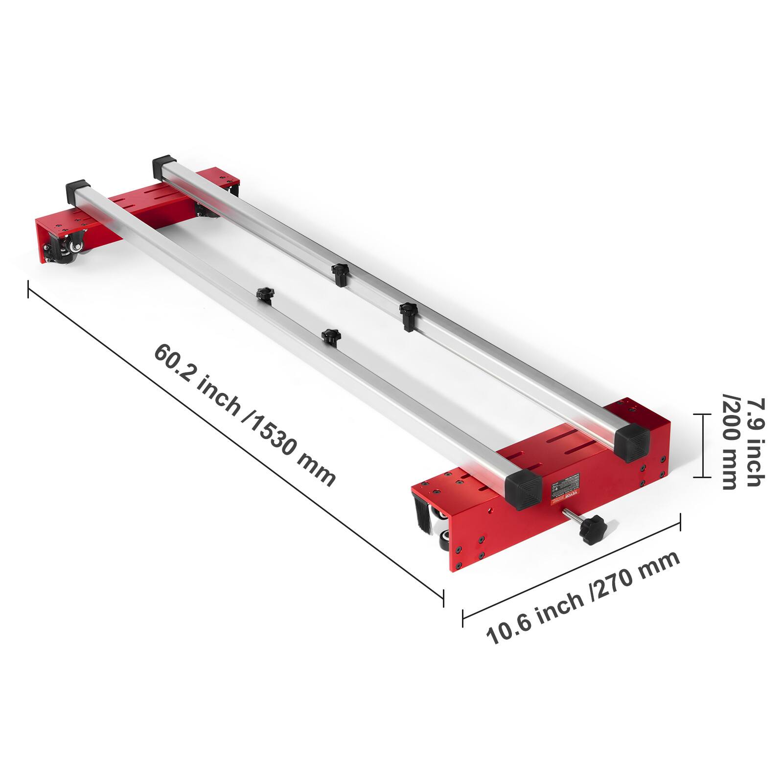 60.2 inch / 1530 mm  
7.9 inch / 200 mm  
10.6 inch / 270 mm