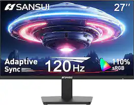 Sansui - 27" FHD IPS 180Hz Monitor - Black