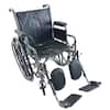 Front. Invacare - 9000 SL Lightweight Wheelchair for Adults with Desk-Length Arms and 20" Wide Seat - Black.