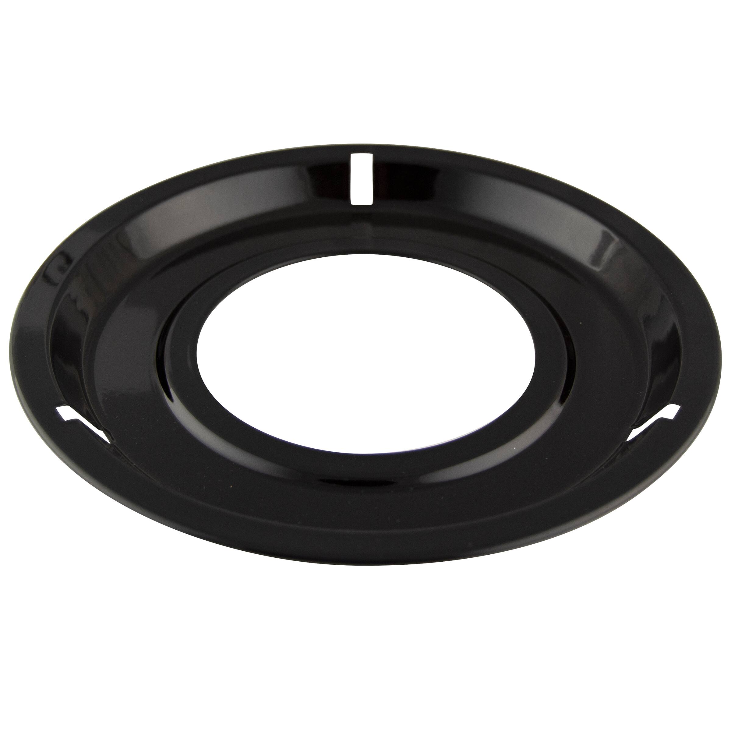 Alt View 4. Range Kleen - Range Kleen P300 Style G 8.25-Inch Round Heavy Duty Black Porcelain Drip Pan.