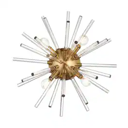 Elegant Lighting - Sienna 18 Inch Crystal Rod Wall Sconce In - Gold