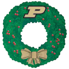 Fan Creations - Purdue Boilermakers 16'' Team Wreath Sign - Green