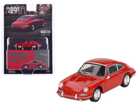 MINI GT
Porsche 901 1963
Signal Red
Limited Edition 1 of 4200
Scale 1:64
14+
695
