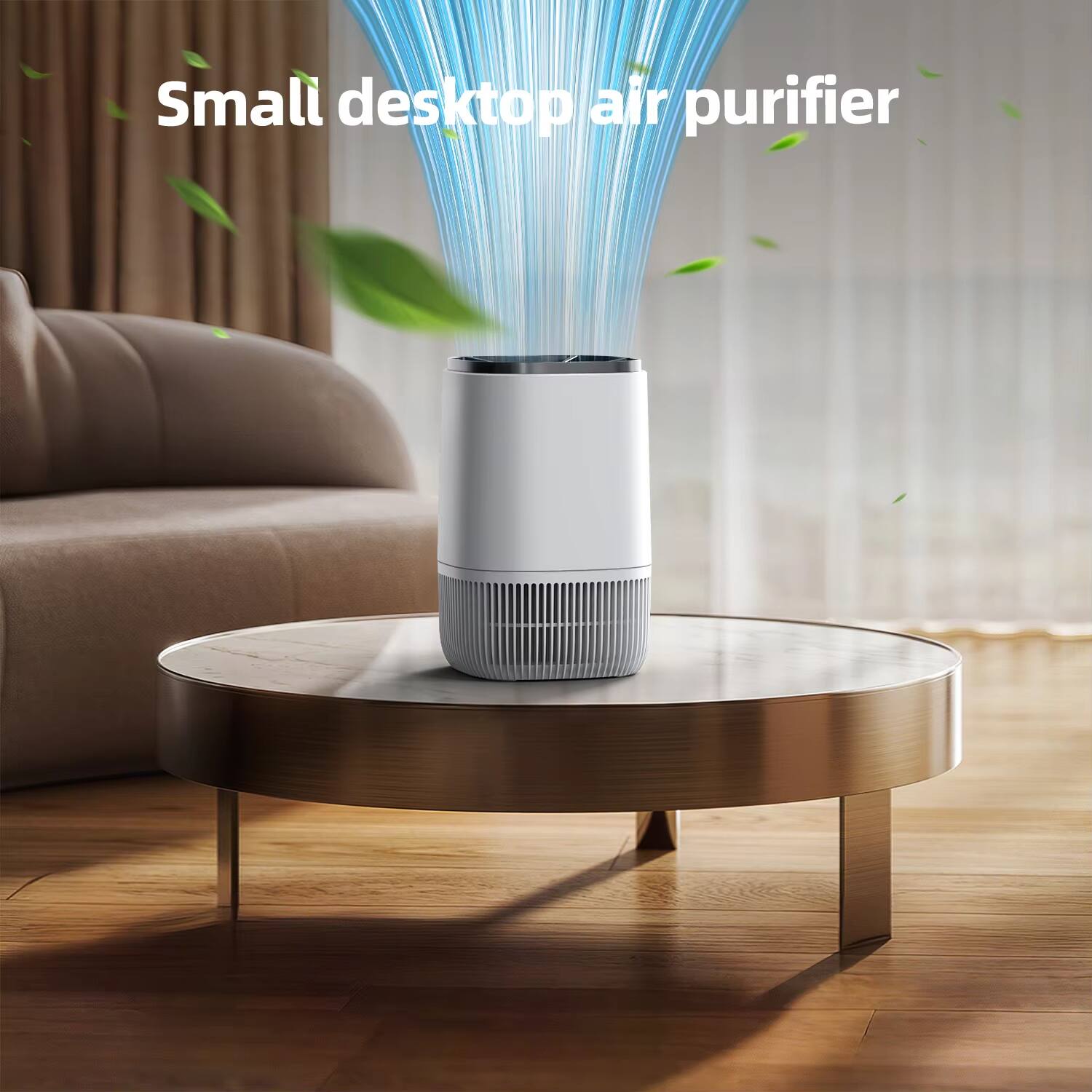 Small desktop air purifier