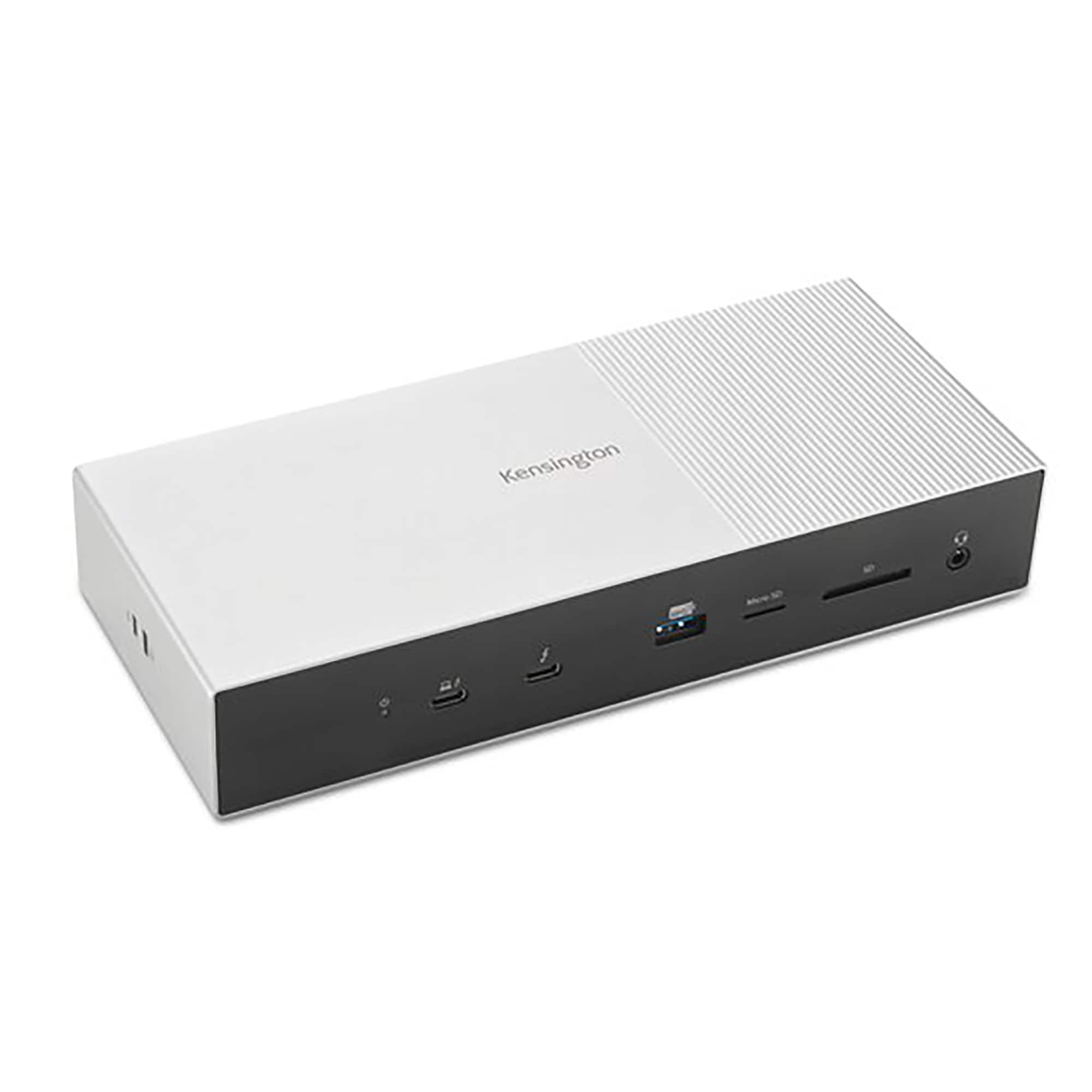 Front. Kensington - SD5000T5-EQ Thunderbolt 5 Triple 4K Docking Station - Space Gray/Black.