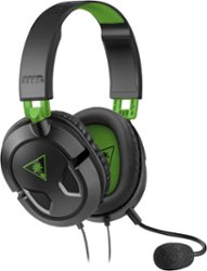 Turtle Beach - Recon 50X for Xbox Series X, Xbox Series S, Xbox One, PS5, PS4, PlayStation, Nintendo Switch, Mobile & PC with 3.5mm - Black/Green - Front_Zoom