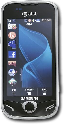 Front Standard. Samsung - Mythic Mobile Phone - Black (AT&T).