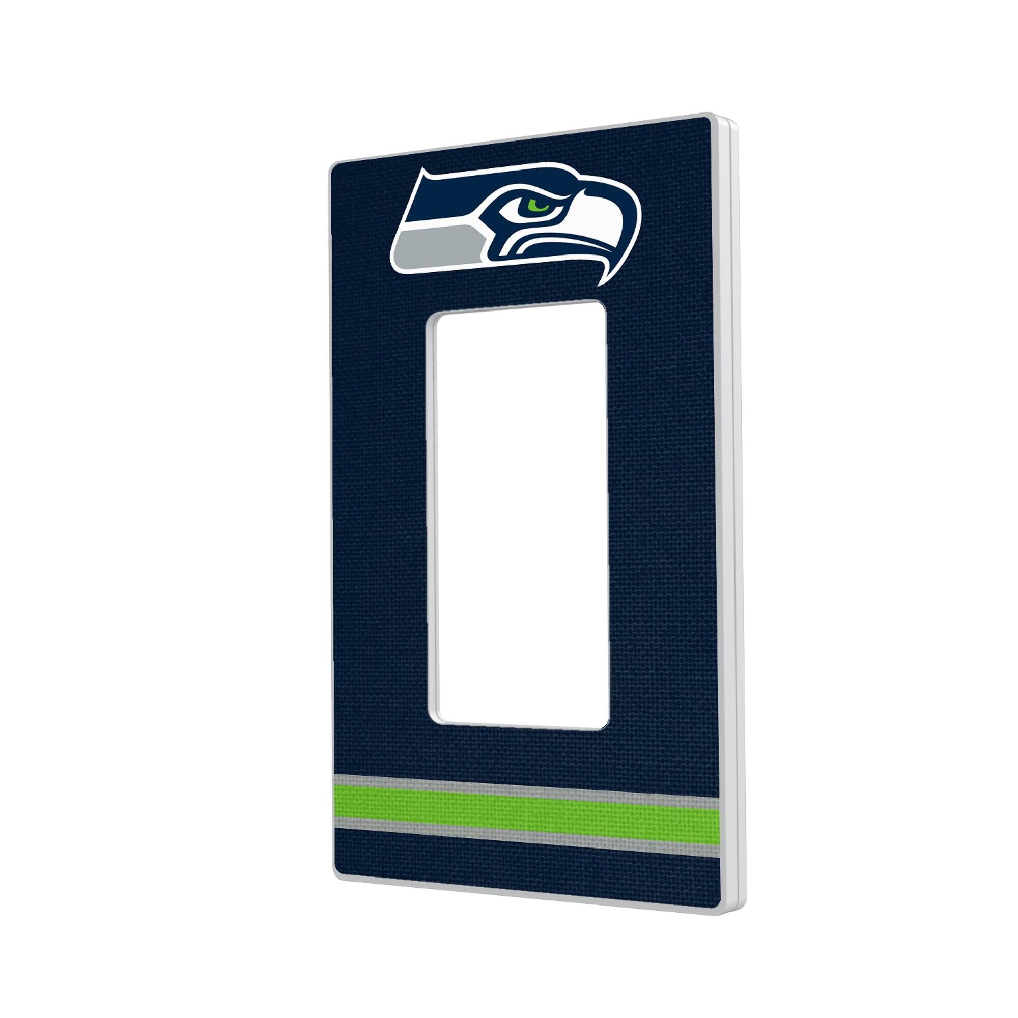 Keyscaper - Seattle Seahawks Stripe Single Rocker Light Switch Plate - Multicolor price history on PriceWatchPro