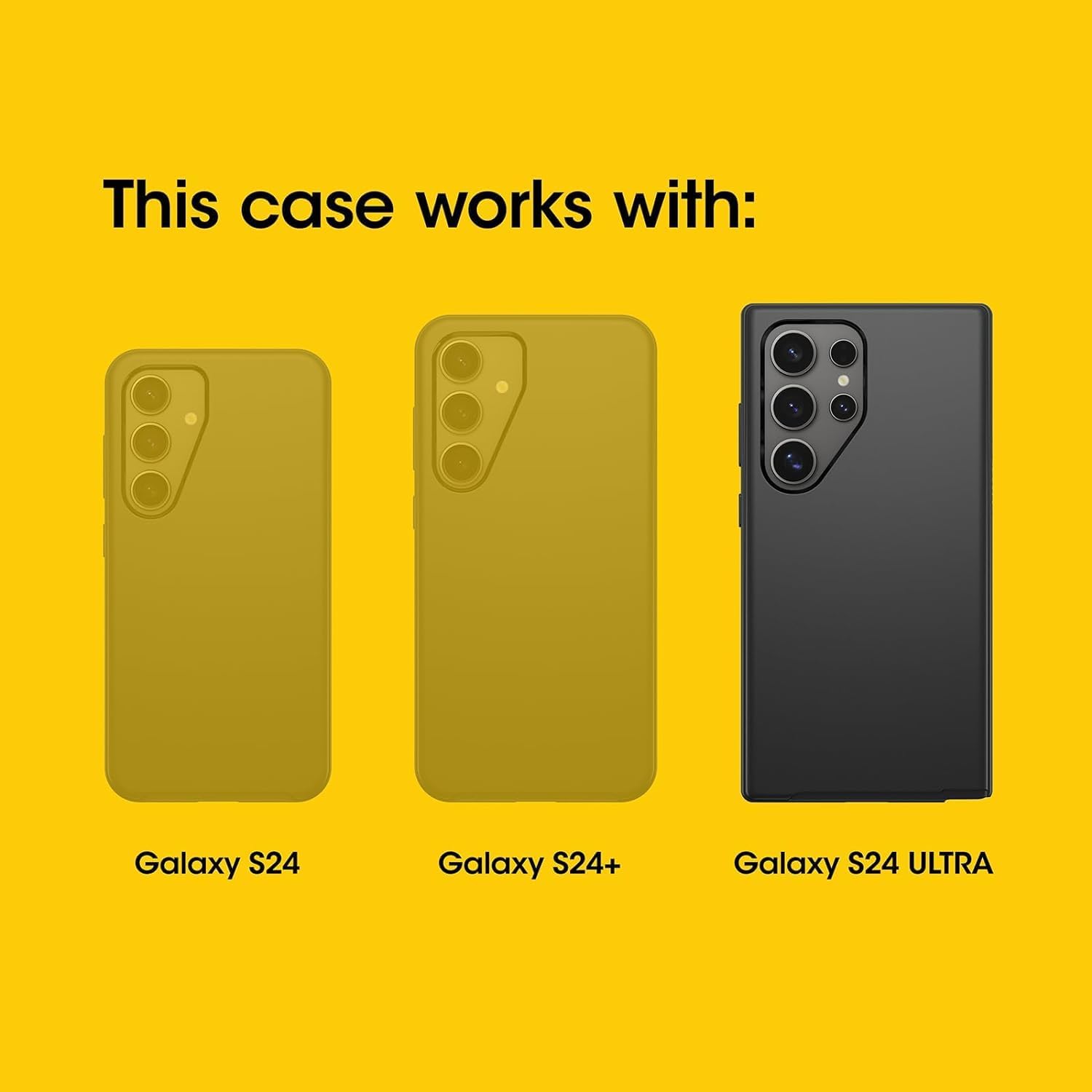 This case works with:
Galaxy S24
Galaxy S24+
Galaxy S24 ULTRA
