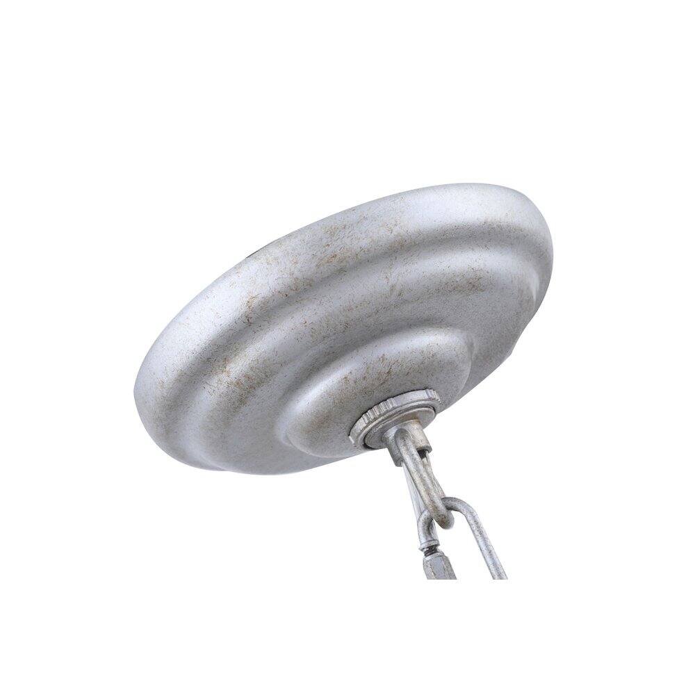 Angle. Living District - Eclipse 4 Light Vintage Silver Pendant - Vintage Silver.