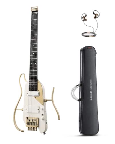 Donner music Donner HUSH™ X PRO Electric Guitar White Luxe HUSH-X Donner music Donner HUSH™ X PRO Electric Guitar White Luxe HUSH-X