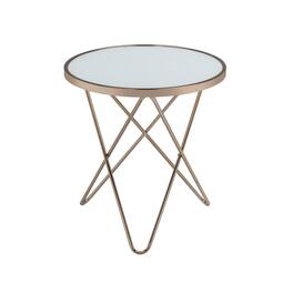 Manhattan Lane - Valora End Table - Glass & Gold