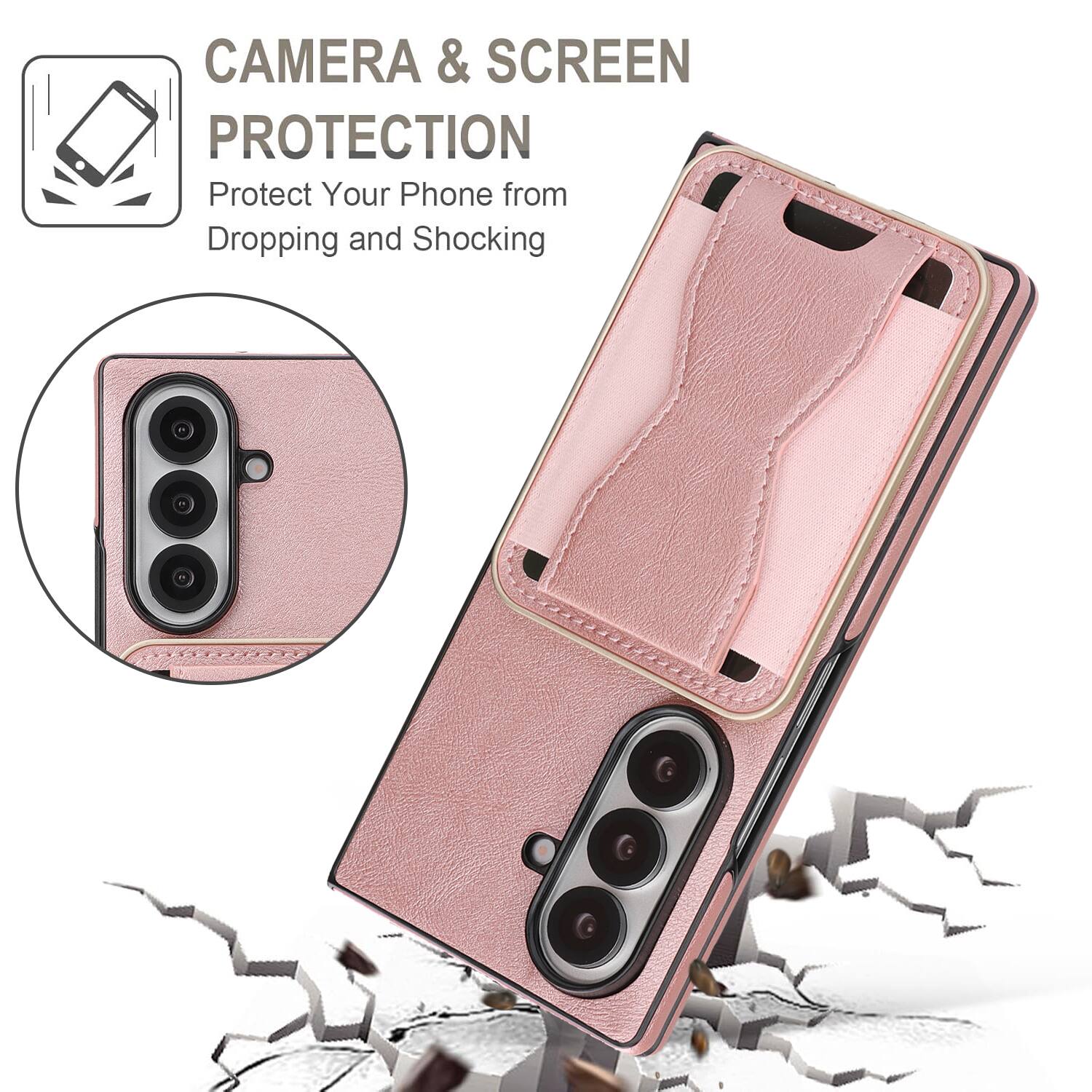 CAMERA & SCREEN PROTECTION  
Protect Your Phone from Dropping and Shocking