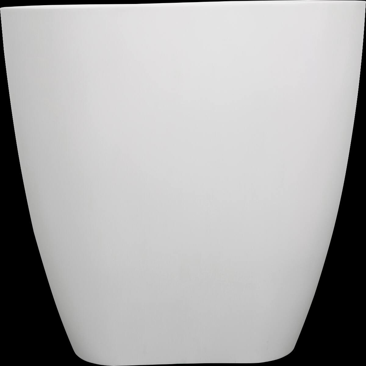 Alt View 10. Loheer - Loheer 59 Inch Freestanding Soaking Bathtub Matte White Solid Surface Tub with Overflow Center Drain - Matte White.