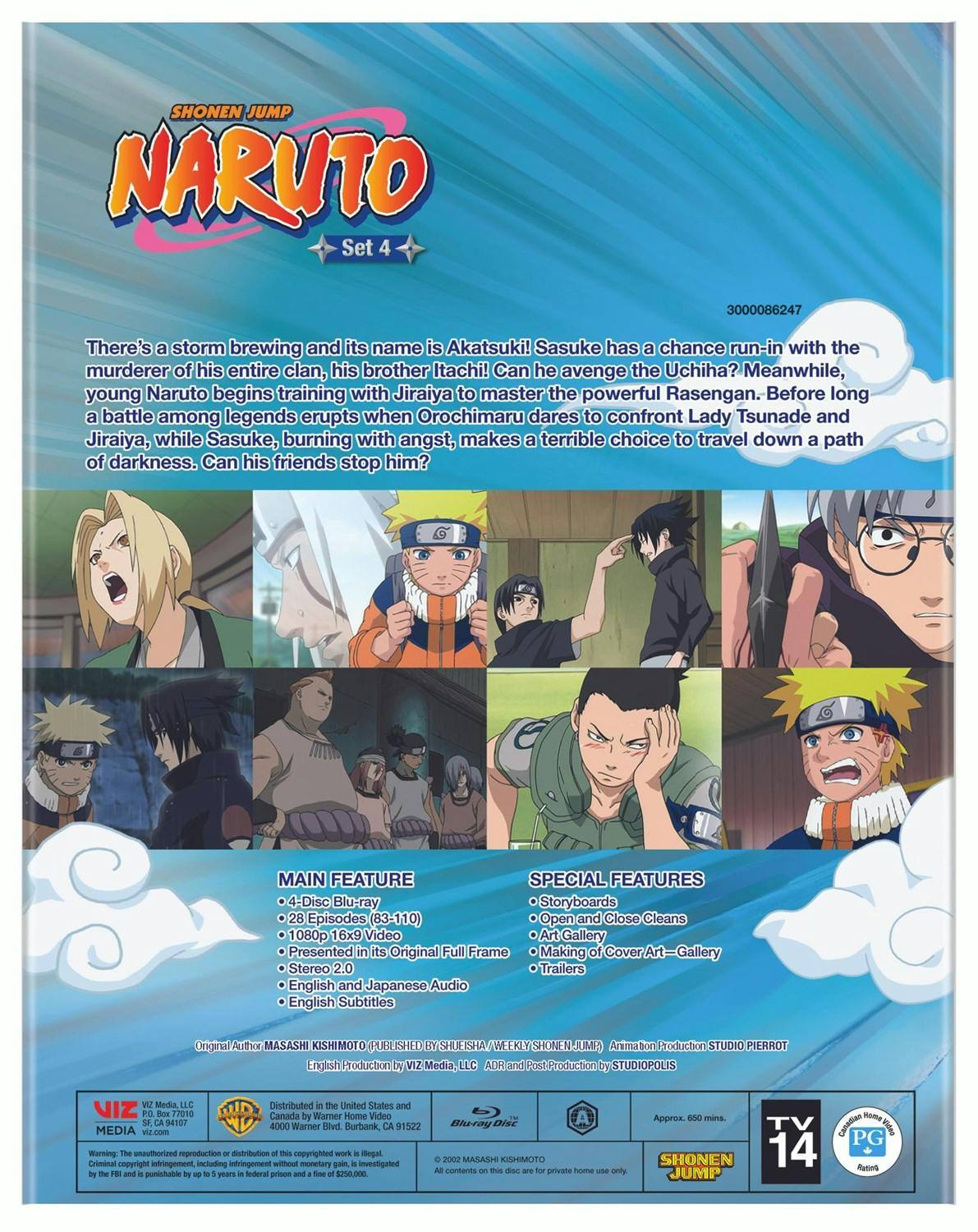 Back. Naruto - Set 4 (Box Set) [Blu-ray].