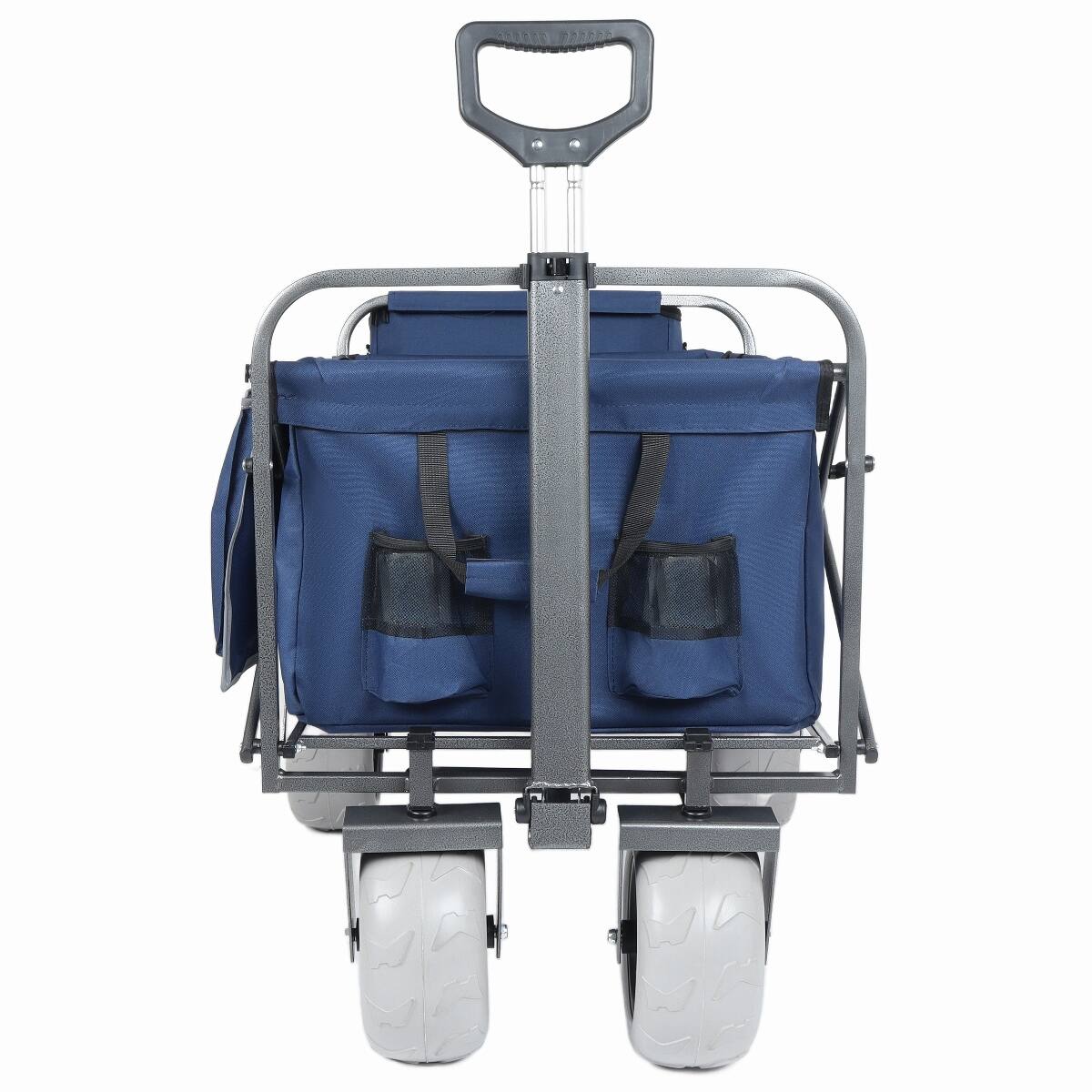 Alt View 7. Loheer - Loheer Beach Wagon with Big Wheels for Sand, Folding Steel Frame Utility Cart, Five Hundred Pound Capacity.