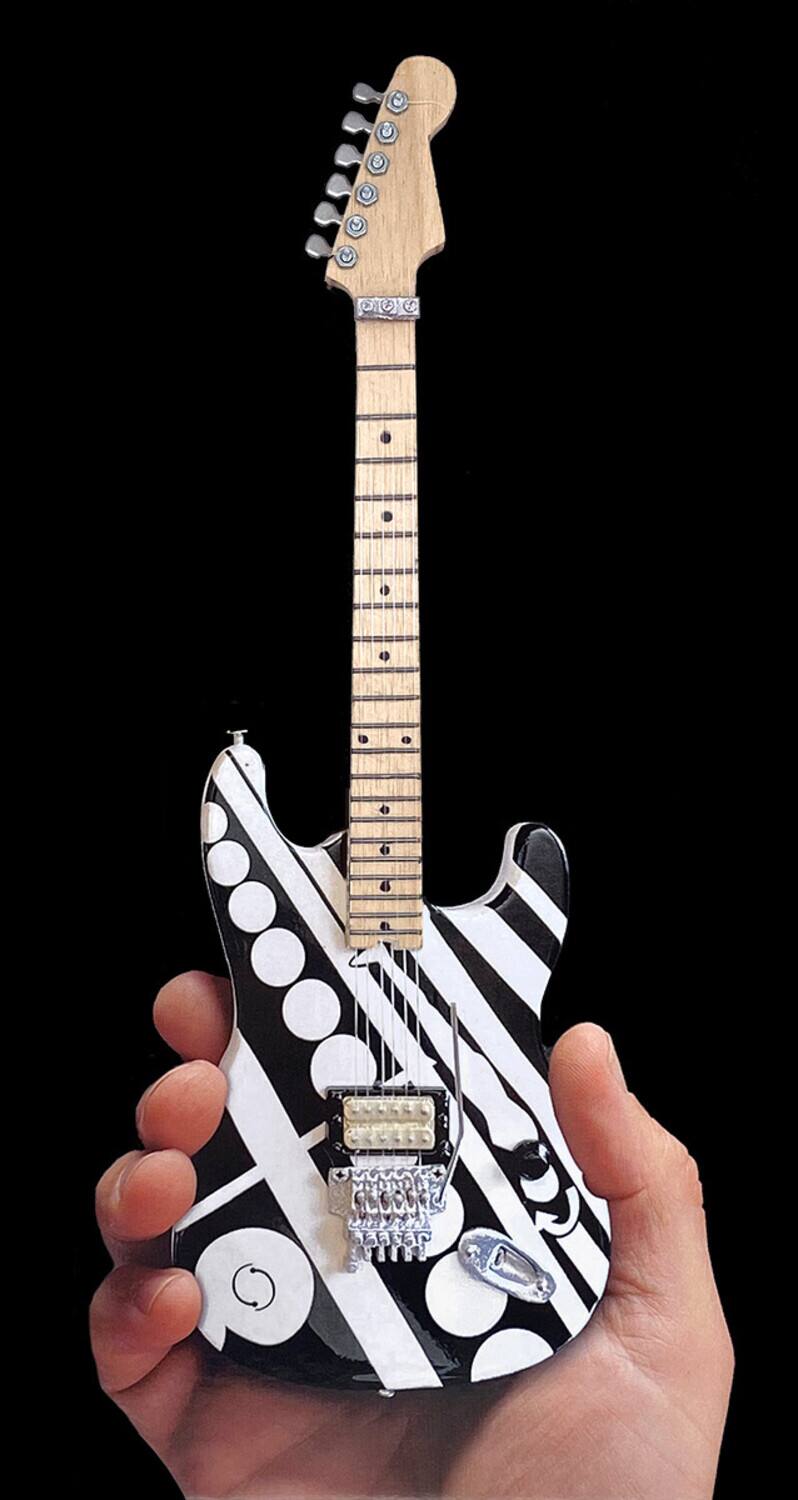 Alt View 3. PopMarket - Eddie Van Halen - EVH - Eddie Van Halen - Circles Mini Guitar Replica Collectible EVH-005   - COLLECTIBLES - Multicolor.