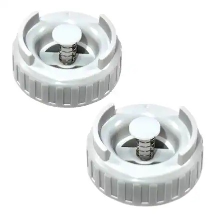 Front. HQRP - Humidifier Bottle Valve Cap Assembly 2-Pack, Replaces Essick Air 509229-1 822419-2, compatible with MoistAir Kenmore.