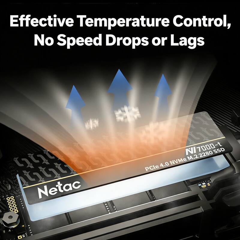 Effective Temperature Control, No Speed Drops or Lags

Netac NI7000-t SSD M.2 2280 4.0 NVMe PCIe