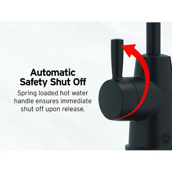 Automatic Safety Shut Off

Spring loaded hot water handle ensures immediate shut off upon release.