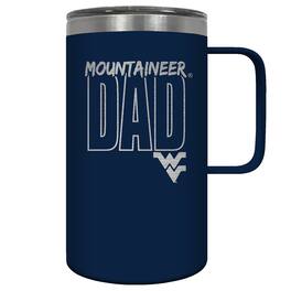 Great American Products - West Virginia Mountaineers Dad 18oz. Hustle Travel Mug - Multicolor