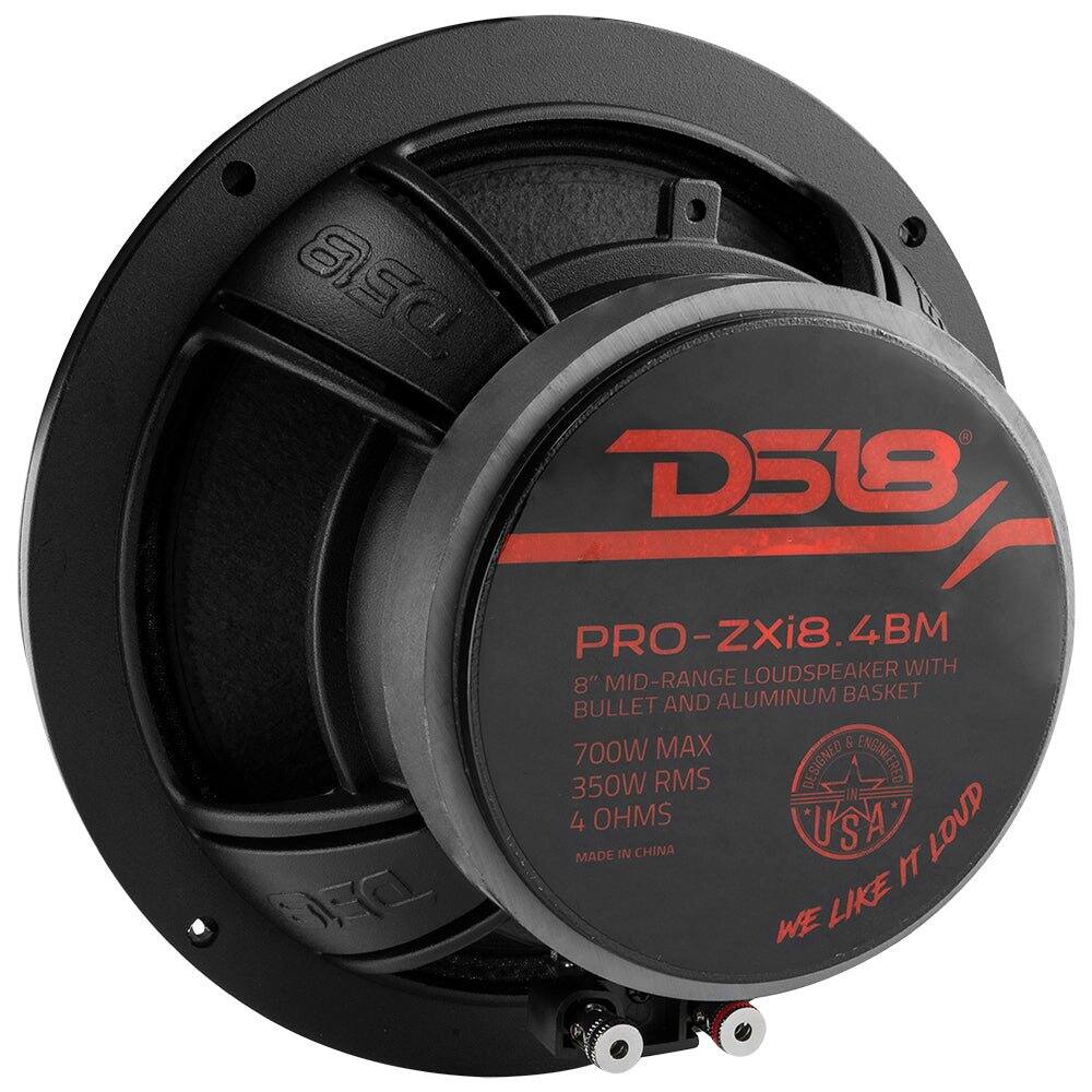 P513 D518

PRO-ZXi8.4BM LOUDSPEAKER WITH 8" MID-RANGE BASKET BULLET AND ALUMINUM MAX & 700W DESIGNED ENGINEERED 350W RMS 4 OHMS USA LOUD MADE IN CHINA LIKE IT
