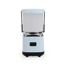 Front. LUXPRO - Mini Rechargeable LED Lantern, 300 Lumens - Blue.