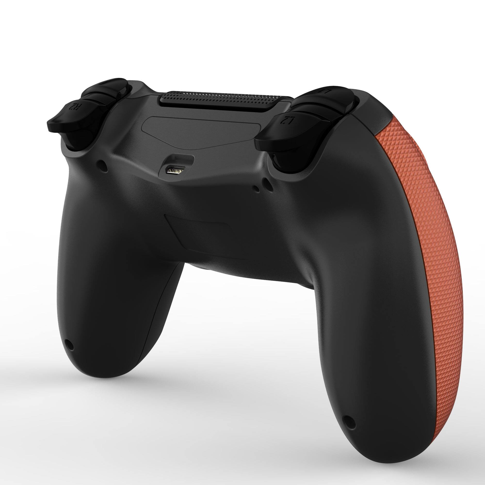 Alt View 5. YONWAY - Wireless Controller, Playstation 4 Remote Game Joystick with Six-Axis Vibration Sensation and Anti-Slip Handle - Orange.