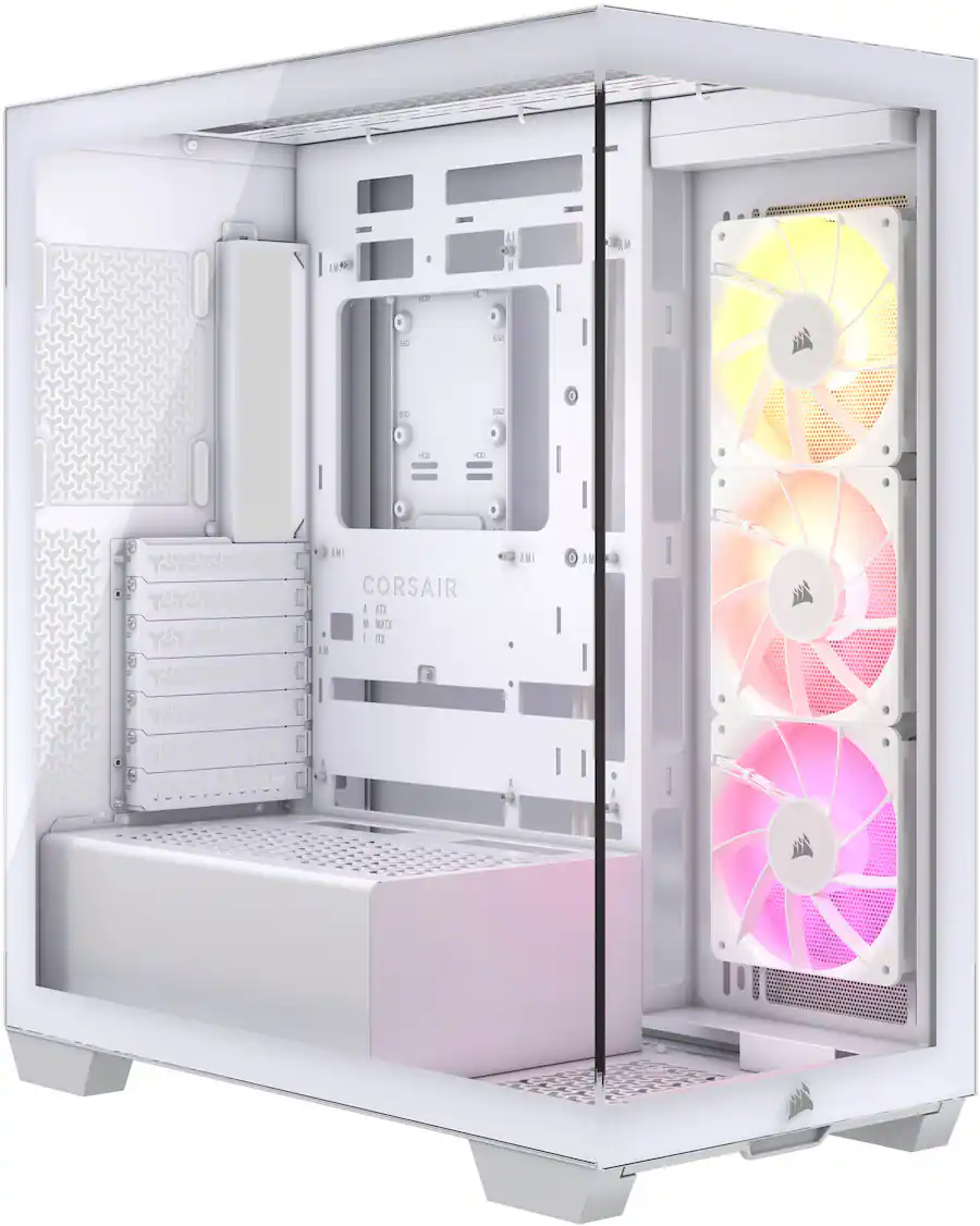 CORSAIR 3500X ARGB ATX Mid Tower PC Case White CC-9011279-WW - Best Buy