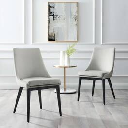 Viscount Performance Velvet Dining Chair by Modway - Light Gray
