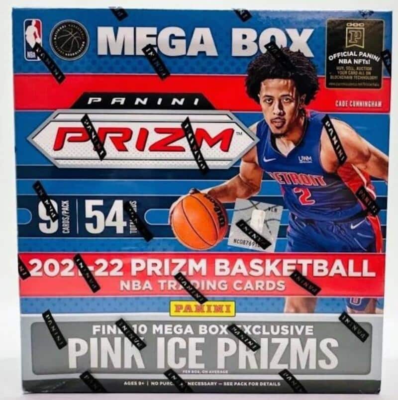 2021-22 Panini Prizm Basketball Mega Box (Pink Ice Prizms!)