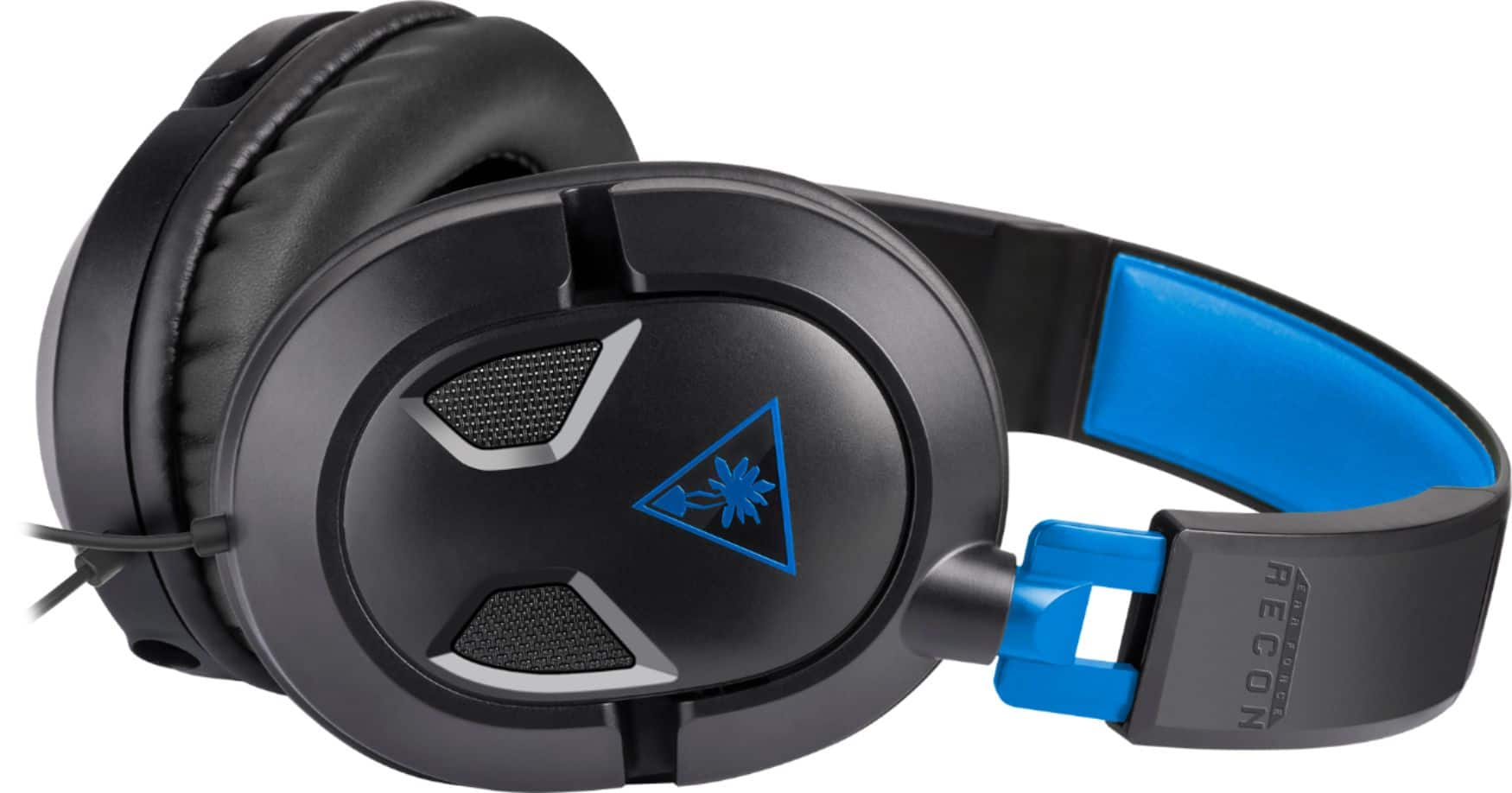 Alt View 14. Turtle Beach - Recon 50P Wired Gaming Headset for PlayStation, PS5, PS4, Xbox Series X | S, Xbox One, Nintendo Switch, Mobile & PC - Black/Blue.