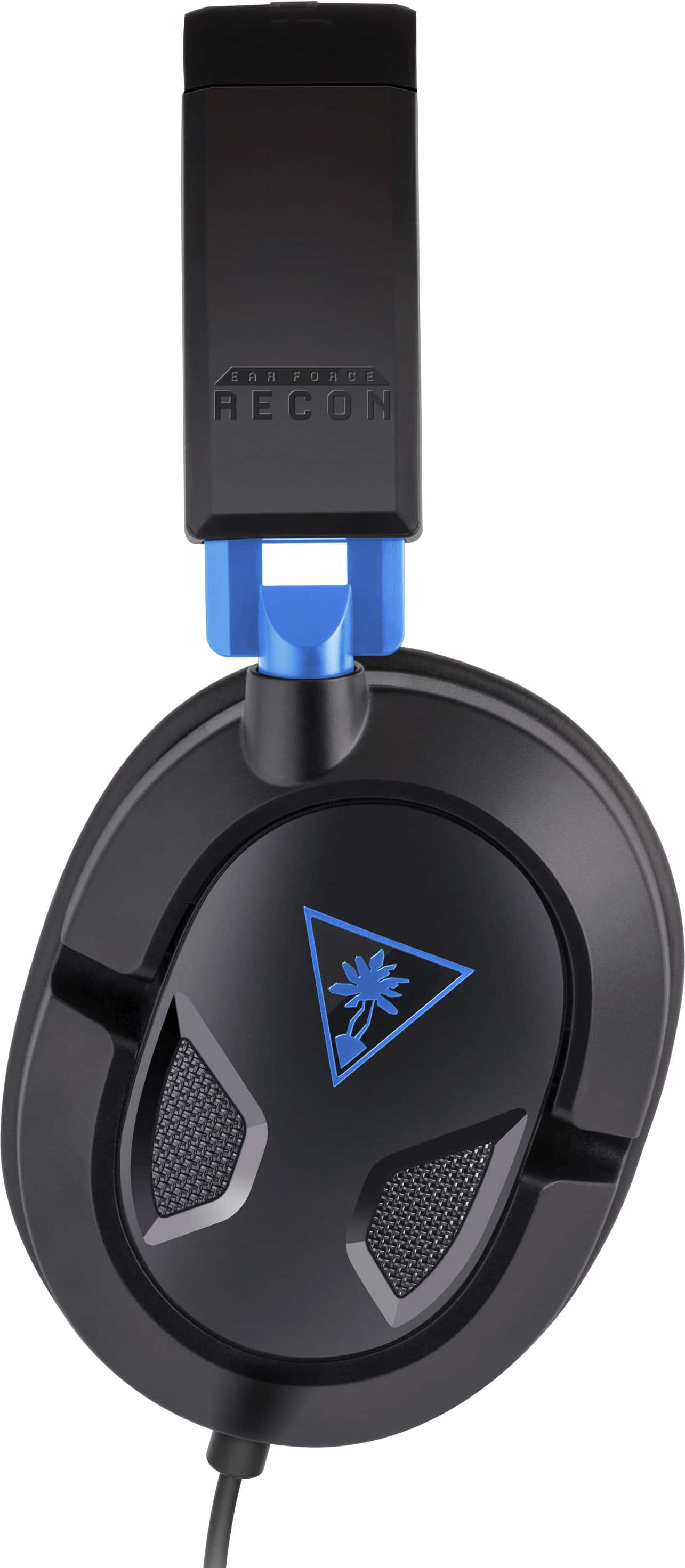 Left. Turtle Beach - Recon 50P Wired Over-Ear Gaming Headset for PS5, PS4, PS4 Pro, Xbox Series X|S, Xbox One, PC & Mobile - Black/Blue.