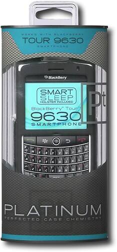 Front Standard. Platinum Series - Case for BlackBerry 9630 Mobile Phones - Black.