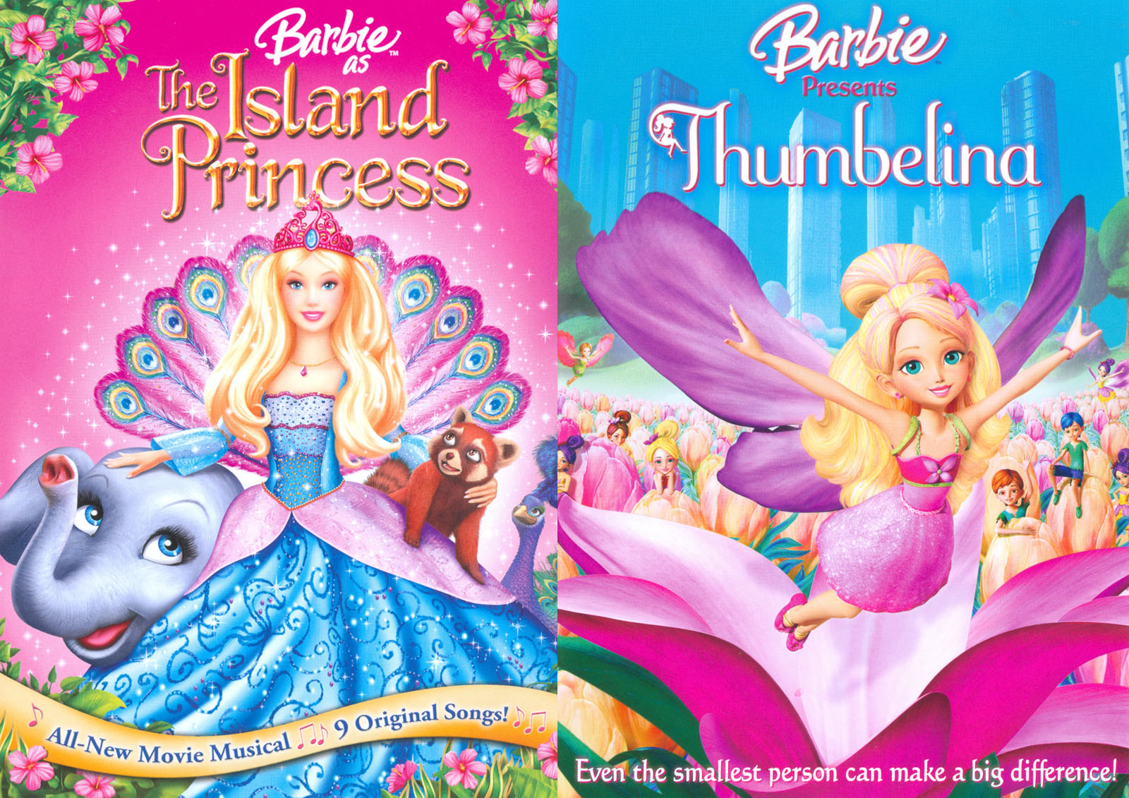 mærkning drivhus Print Best Buy: Barbie as the Island Princess/Barbie Presents: Thumbelina [2  Discs] [DVD]