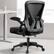 Back. Brick Attic - Ergonomic Home Office Chair, Computer Desk Chair with Adjustable Lumbar support Reversible Armrests, Work Chair - Black.